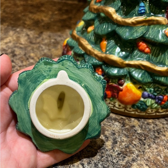 Bella Casa by Ganz Christmas Tree Tea Set Vintage Holidays Colorful Decoration - Picture 12 of 15